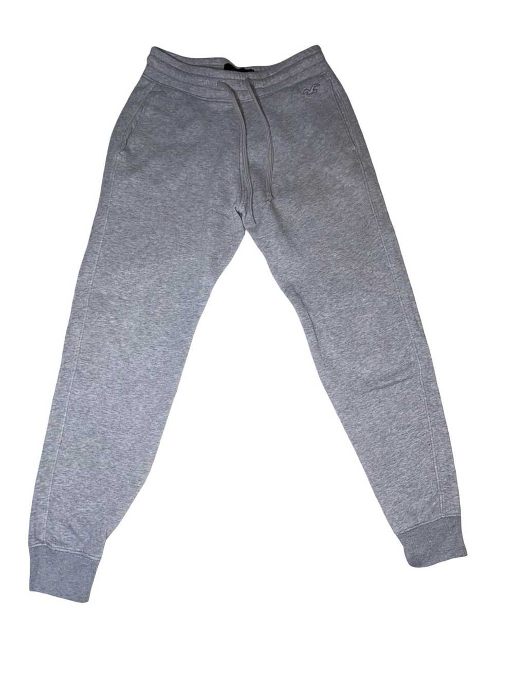 Hollister unisex  XS Heather Grey Fleece Joggers Sweatpants Drawstring